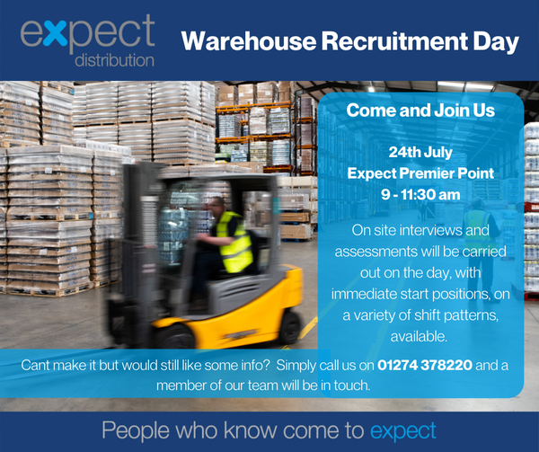 Expect’s First Warehouse Operative Recruitment Open Day